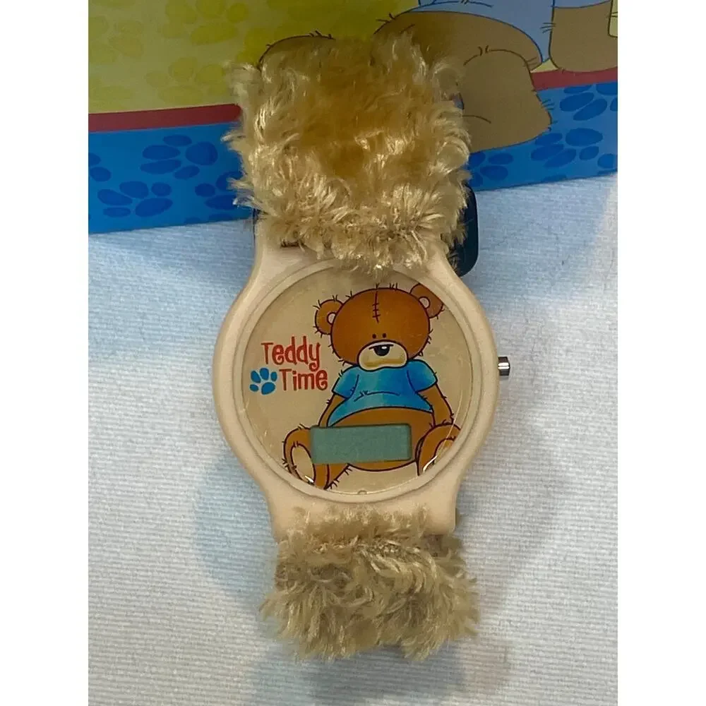 Vintage Teddy Time Kids Whimsical Watch Plus and Teddy Bear